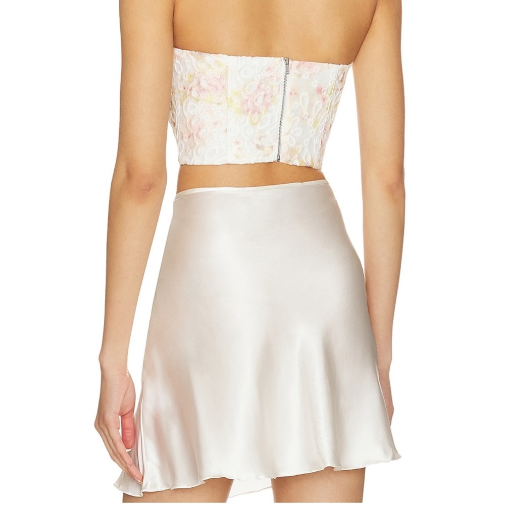 Bardot Lila Bustier Corset Sunny Floral Eyelet Top US 8 New with Tags - Picture 6 of 16